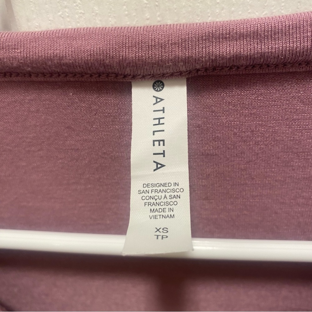 Athleta womens sugarplum mauve henley long sleeve nighttime bliss shirt - Picture 5 of 5